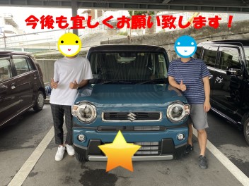 新型ハスラー納車いたしました(*^_^*)