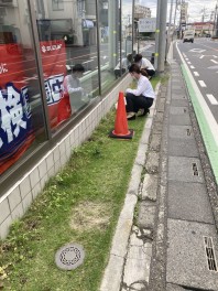 店舗の清掃を行いました！！！