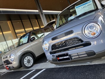 人気のラパン＆ワゴンRスマイルを展示中です♪