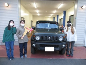 ジムニ－シエラ　納車です！！