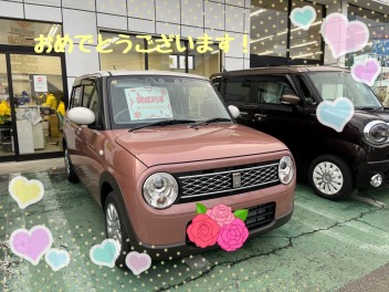 H様、ラパンのご納車おめでとうございます！