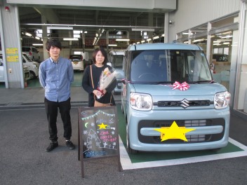 スペーシアご納車させて頂きましたヽ(^o^)丿