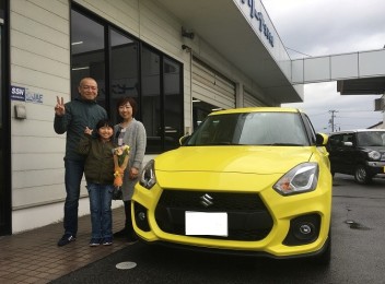 ☆　Ａ様　スイフトスポーツ　納車式　☆