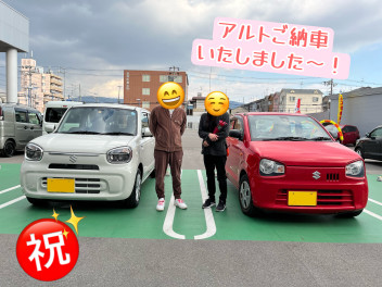 アルトをご納車いたしました！