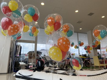 オープニングイベント最終日 風船で・・・