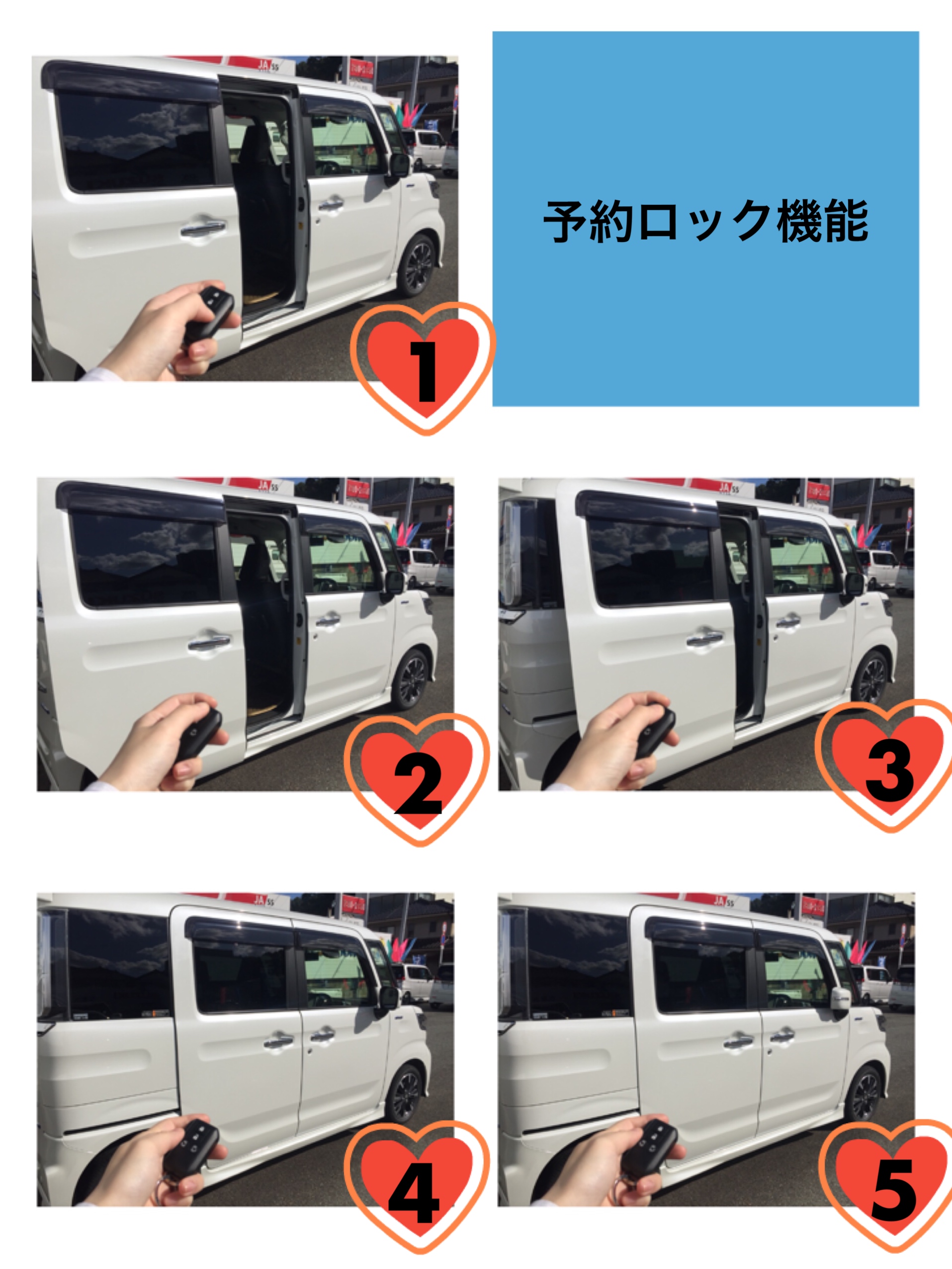 新型スペーシアのパワースライドドアは予約ロック機能付き スタッフによるクルマ紹介 お店ブログ 石東スズキ株式会社 スズキアリーナ浜田