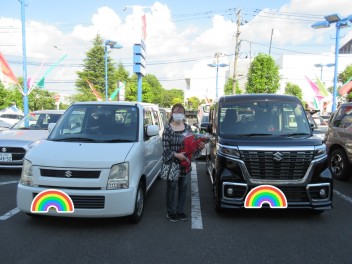 念願のスペーシアカスタム！ご納車です☆