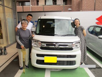 スペーシアのご納車です！おめでとうございます！