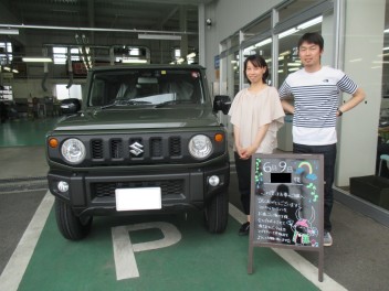 ジムニーご納車させて頂きましたヽ(^o^)丿