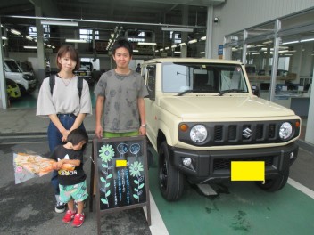 ジムニー納車させて頂きましたヽ(^o^)丿