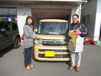 新型スペ－シア納車です