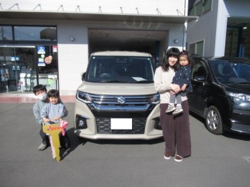 ソリオ納車です。