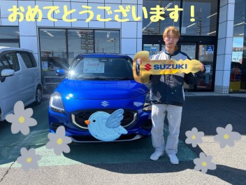 M様、スイフトのご納車おめでとうございます！