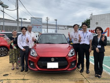 祝☆Ｋ様　スイフトスポーツご納車です！