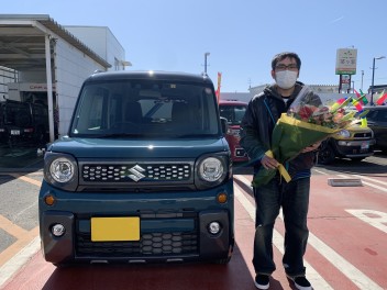 Ｋ様、スペーシアギアご納車致しました