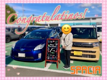 F様スペーシアご納車おめでとうございます！！