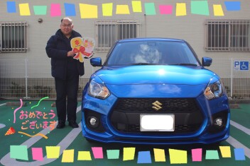 スイフトスポーツご納車させて頂きました！