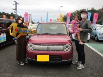 Ｈ様　ラパンご納車おめでとうございます！