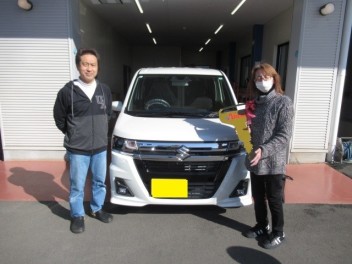 ワゴンＲカスタムＺ納車です。
