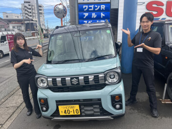 新型スペーシアギア！！試乗車がやってきました♪