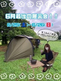今月最後の展示会です！