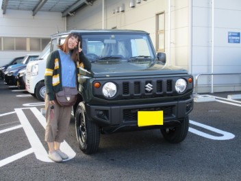 新型ジムニーの納車おめでとうございます!!