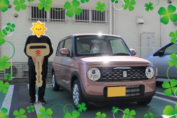 ラパンご納車致しました♪