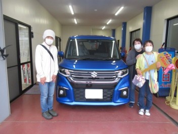 ソリオ納車です。