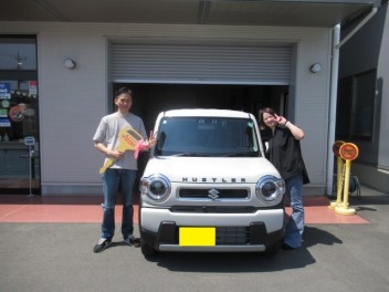 ハスラ－納車です。