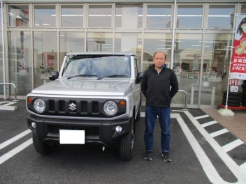 新型ジムニーの納車おめでとうございます!!