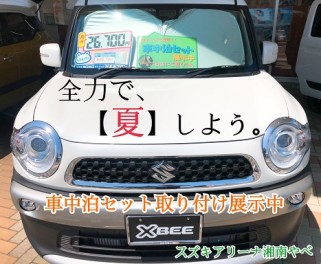 これで夏を満喫！！車中泊セット公開中！