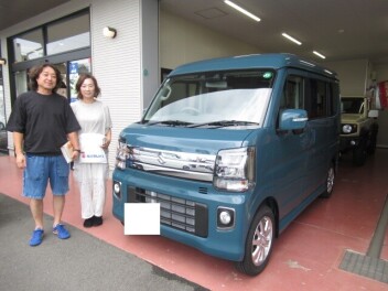 新型エブリイワゴン　納車式です！