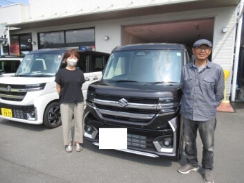 新型スペーシアカスタム　納車式です！