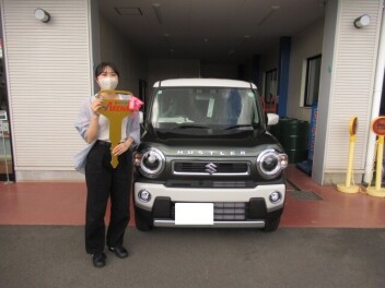 ハスラ－納車です。