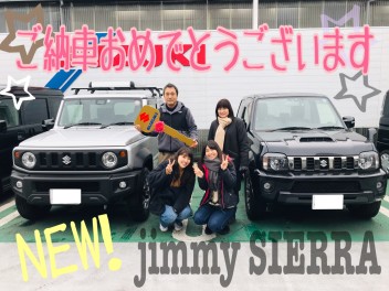 ＼ジムニーシエラご納車しました／