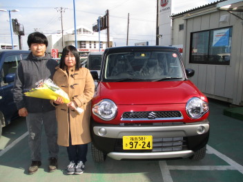 ハスラ－納車しました