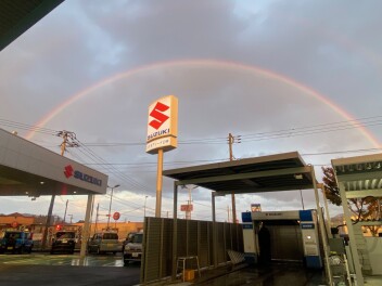 虹が現れました！