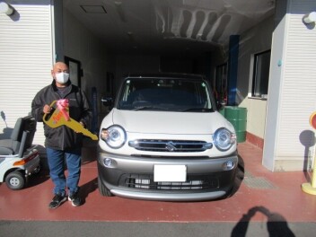 クロスビ－納車です。