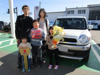 クロスビ－納車しました