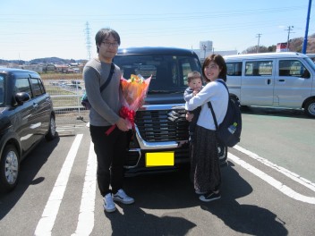 スペーシア　カスタム　ご納車です！