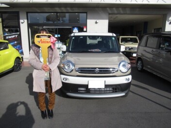 クロスビ－納車です。