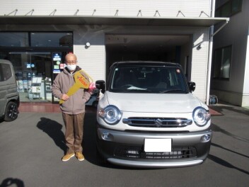 クロスビ－納車です。