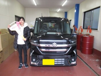 スペ－シアカスタム納車です。