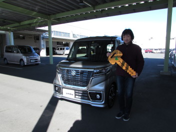 ご納車おめでとうございます♪＊スペーシアカスタム＊