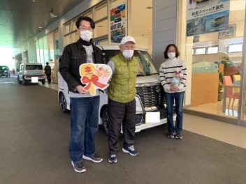 スペーシアカスタム御納車しました！