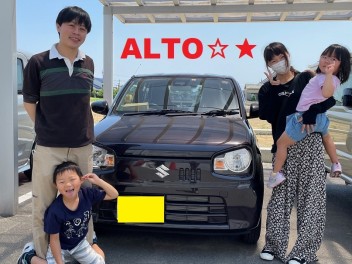 ご家族で記念写真★アルトご納車