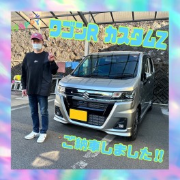 『ワゴンＲ カスタムＺ』ご納車しました!!