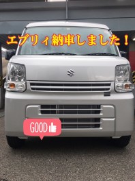 新車のエブリイを納車しました。