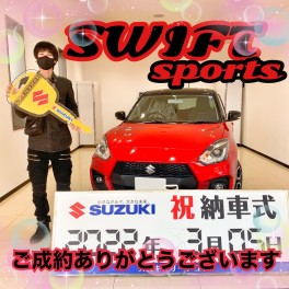 スイフトスポーツ納車★★アリーナコザに出張納車に行ってきました♪