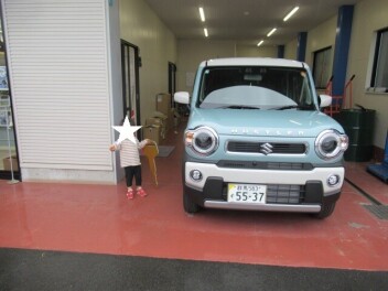 ハスラ－納車です。